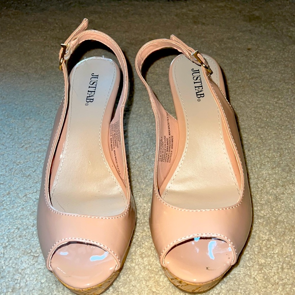 Justfab Pink Wedges